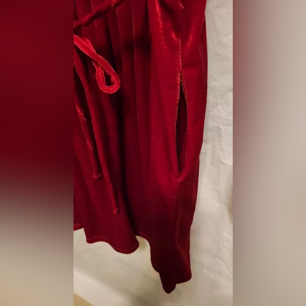 NWT Xtraordinary Girl Velvet Smoked Bodice Dress 12Y - Picture 9 of 11